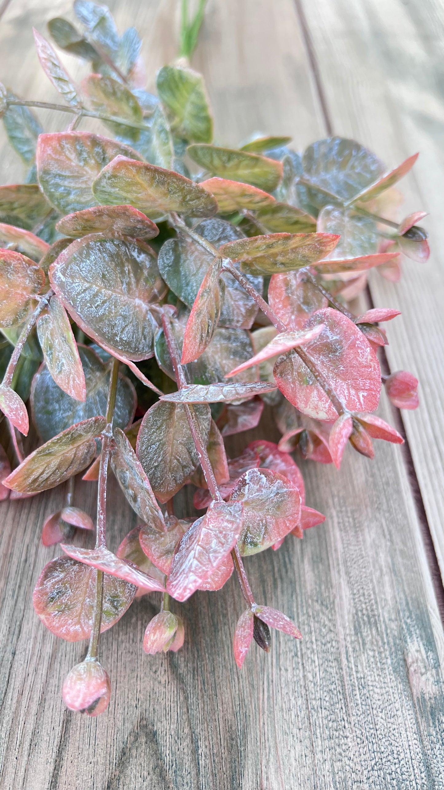 Wild Grass Bundle-Frosted Blush artificial greenery bundle featuring frosted blush and sage foliage. Sourced by Gardenbug Designs