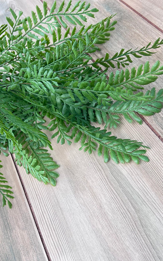 Persian Leaves Bush faux greenery with layered directional foliage sourced by Gardenbug Designs