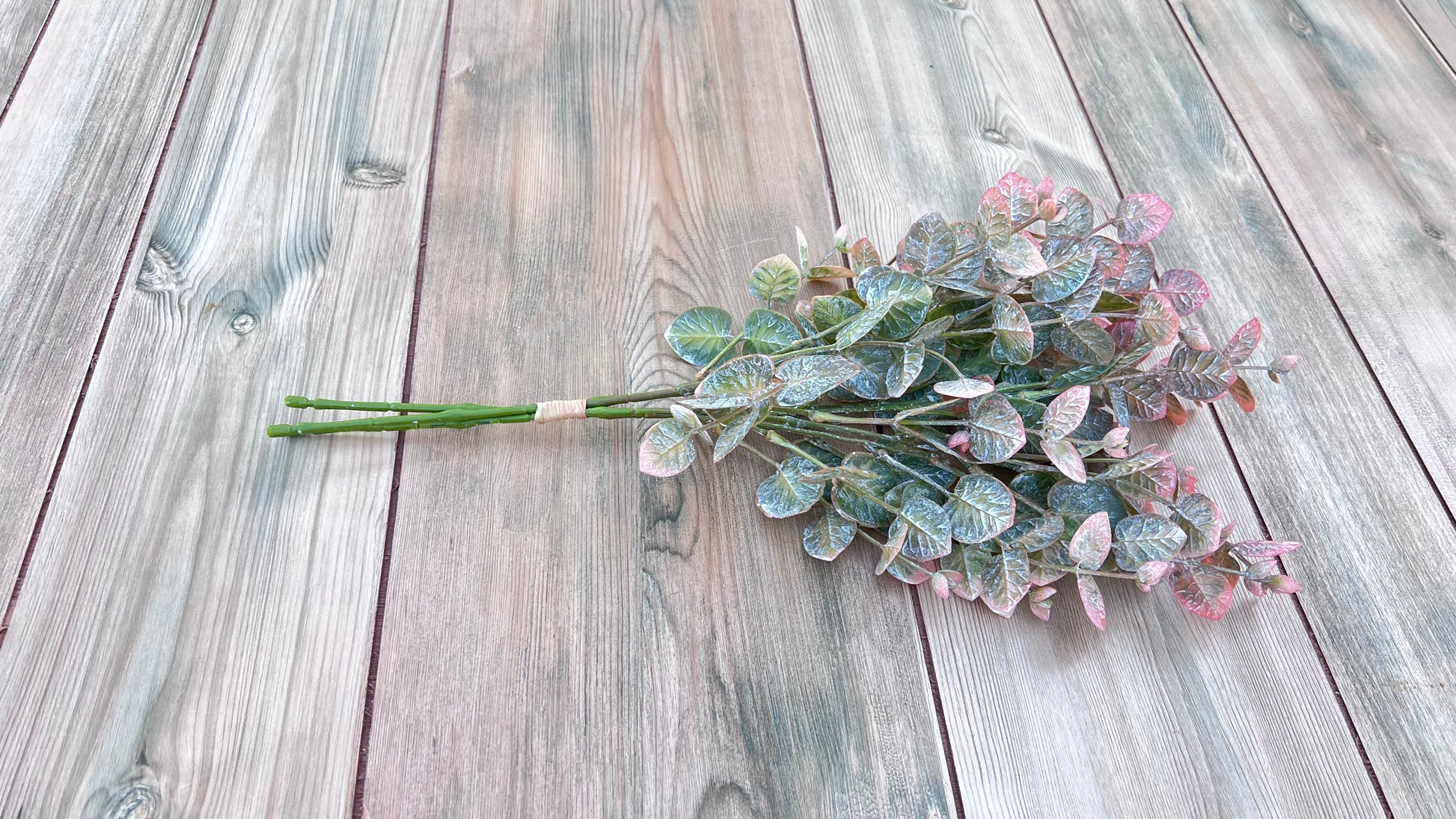 Wild Grass Bundle-Frosted Blush faux greenery bundle displayed from an alternate angle
