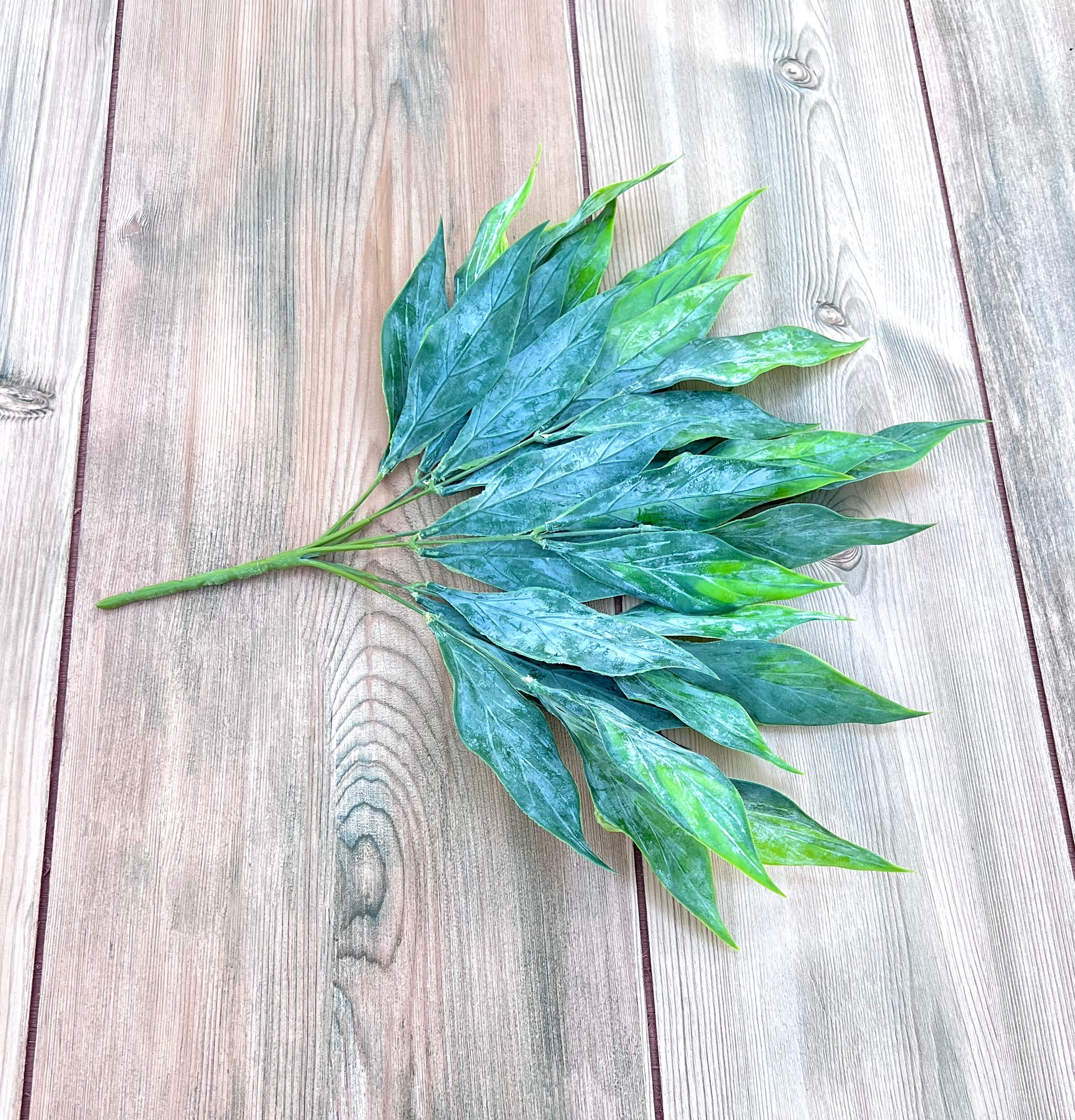 Leaf Bush- Green Tips viewed from an alternate angle showcasing shape, dimension, and movement