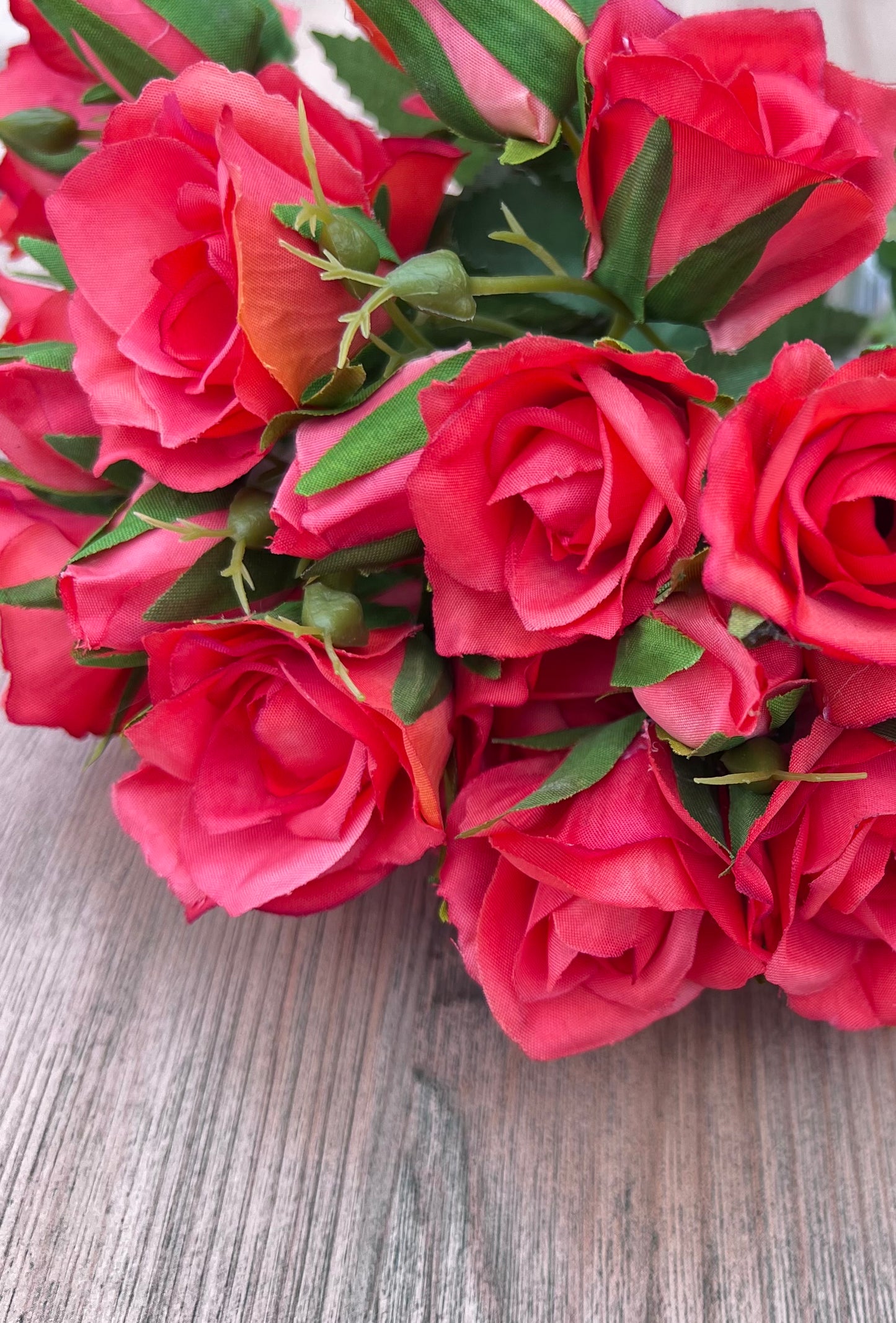 Coral Rose Bundle highlighting petal texture, color variation, and floral detail