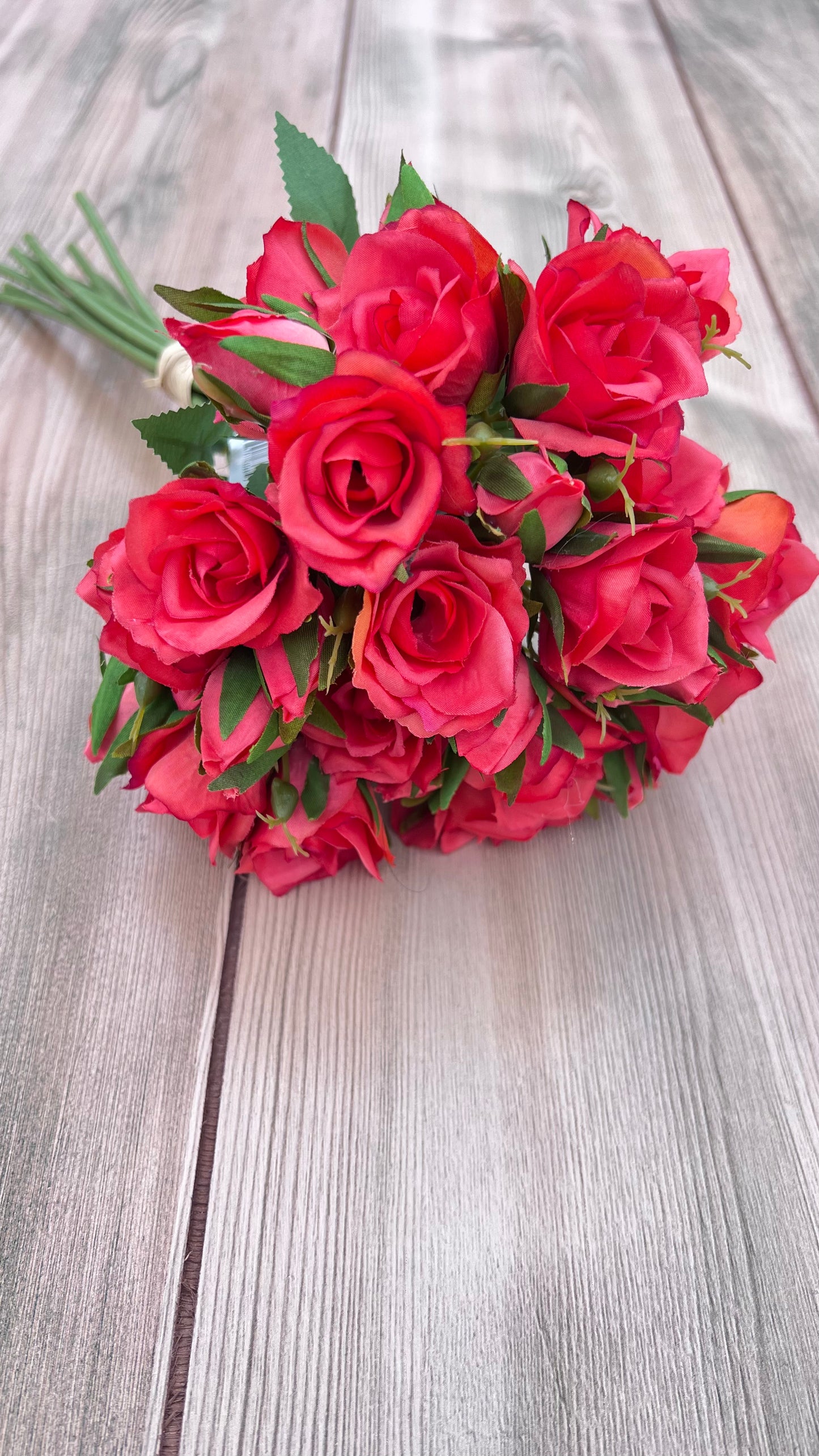 Designer's perspective showcasing all 10 stems grouped in a beautiful bouquet
