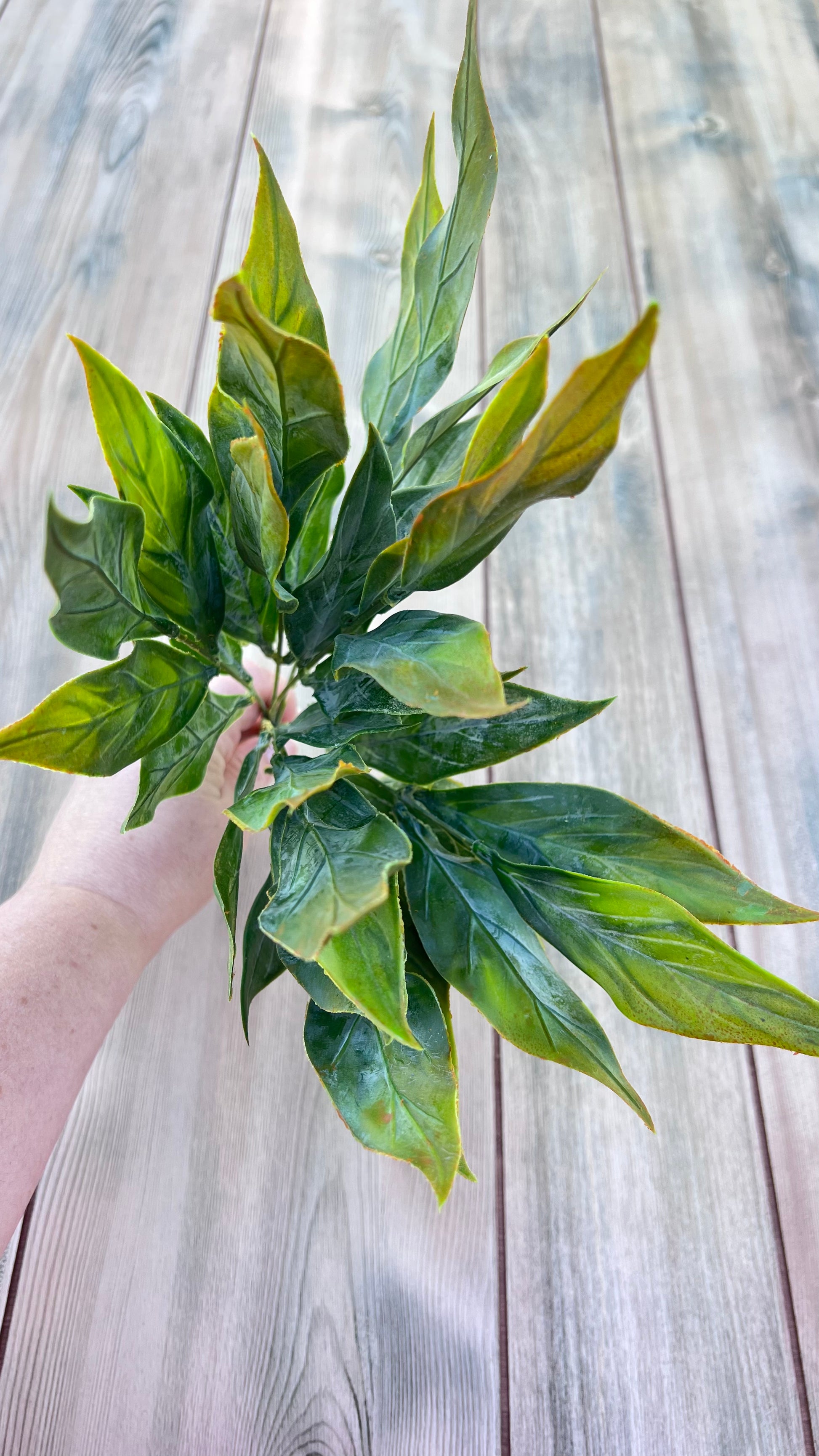 Leaf Bush — Yellow Green styled to demonstrate layering potential, movement, and design application within floral arrangements