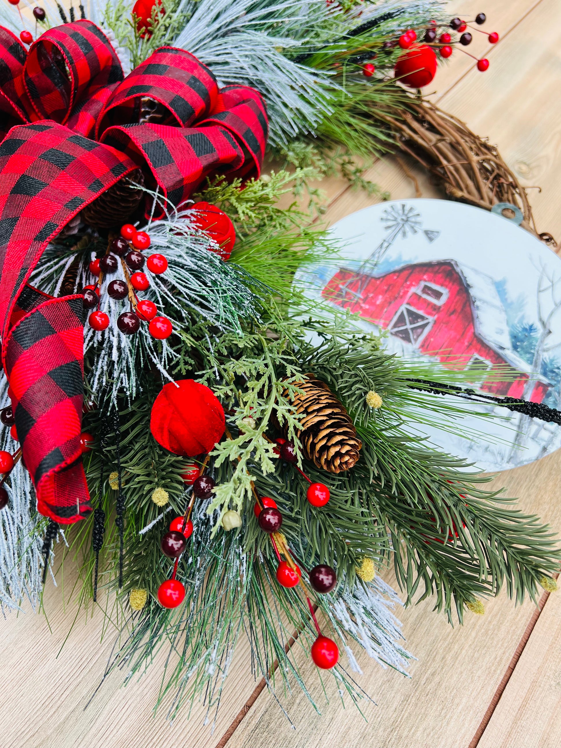 Large Pine Needles Branches Christmas Fake Greenery Pine - Temu